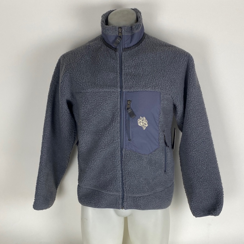 NWT Darc Sports Lone Pine Fleece Jacket In Stone Gray Men’s Size Small